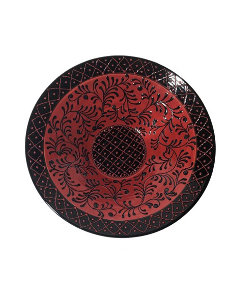 LEBRILLO ESPECIAL ROJO Y NEGRO 38 CM