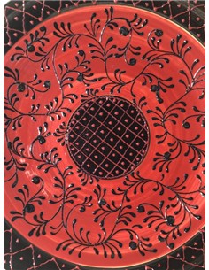 LEBRILLO ESPECIAL ROJO Y NEGRO 38 CM 2