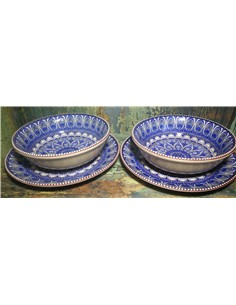 VAJILLA 4 PIEZAS DISEÑO AZUL 2