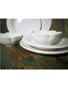 VAJILLA 6 PIEZAS DISEÑO BLANCO 2