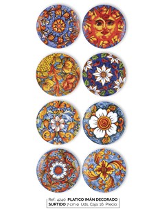 PLATICO IMAN DECORADO SURTIDO 7 CM