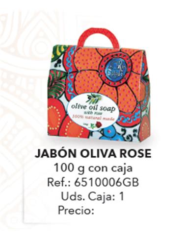 JABON OLIVA ROSE 100 gr CON CAJA