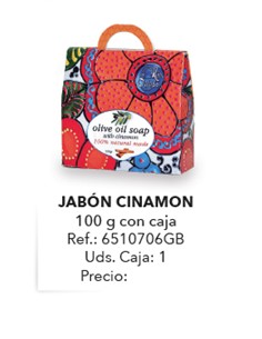 JABON OLIVA CINNAMON 100 gm CON CAJA