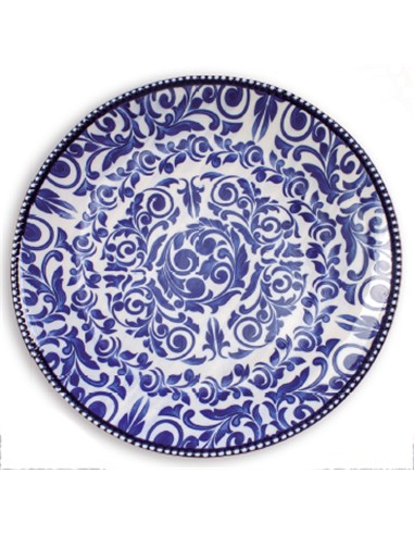 Platos Cenefas Azul 20 Cm