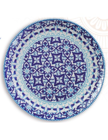 Platos Cenefas Azul 29.5 Cm 5 Dic