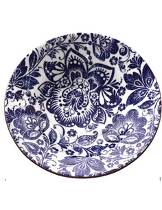 Plato Hondo Gres Azul 27.5 X 6 Cm