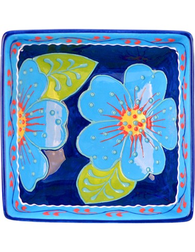 CUENCO  ARTESANAL CUADRADO  14 CM