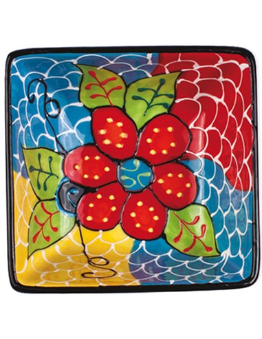 CUENCO  ARTESANAL CUADRADO  14 CM