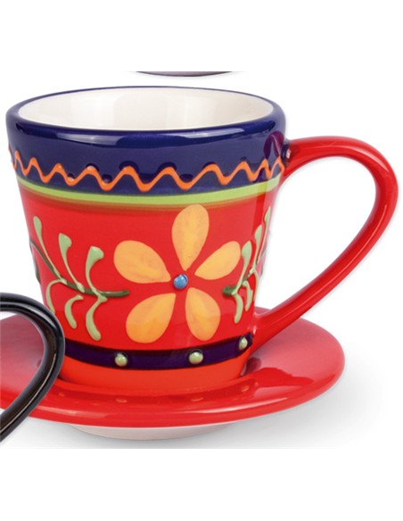 TAZA Y PLATO 7 X 9 CM