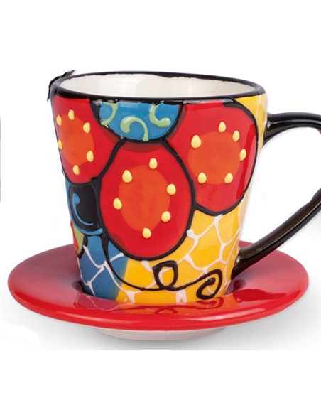 TAZA Y PLATO 7 X 9 CM