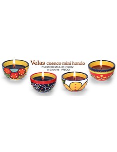 CUENCO MINI HONDO 7.5  CON VELA