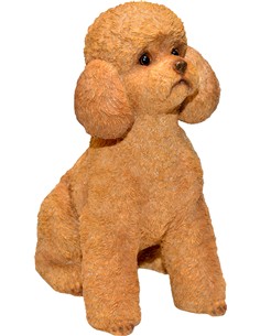 PERRO MARRON RESINA 25,6 X 15,8 X 29,7 CM CM