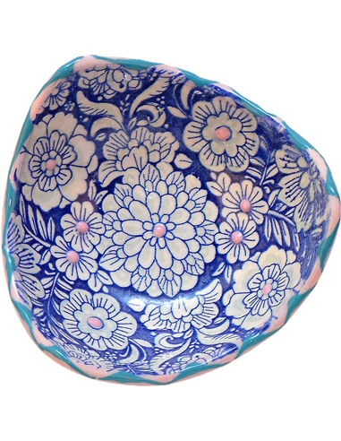 CUENCO TRES PICOS 9 CM FLOWERS PASTEL