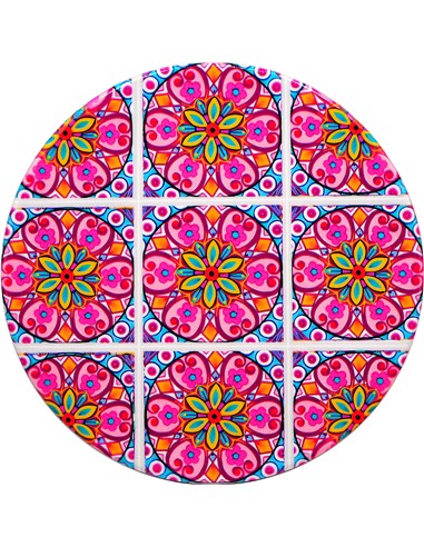 AZULEJO RED. MULTIC. DECORATIVO SURT 10CM