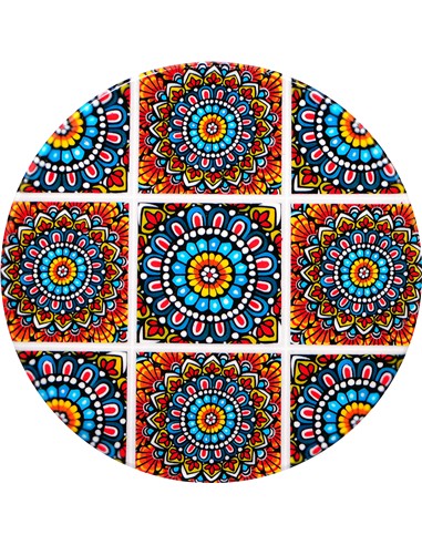 AZULEJO RED. MULTIC. DECORATIVO SURT 10CM