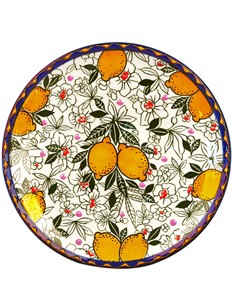 PLATO LLANO Nº 2 26 CM LIMONES