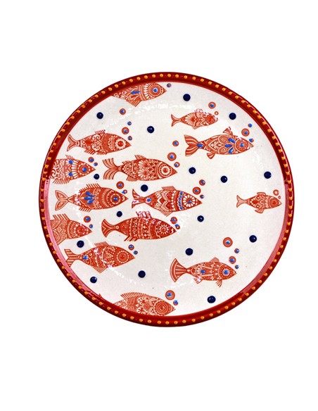 PLATO DE PIZZA 31CM PECES SURTIDOS