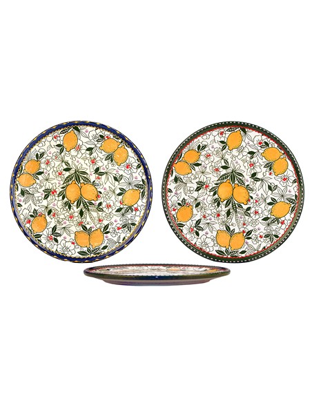 PLATO DE PIZZA 31CM LIMONES
