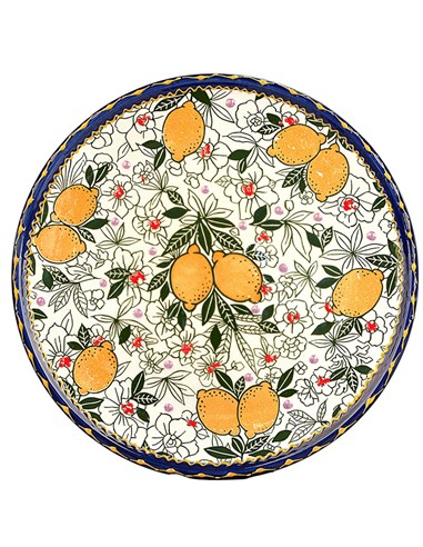 PLATO DE PIZZA 31CM LIMONES