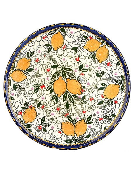 PLATO DE PIZZA 31CM LIMONES