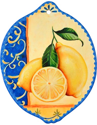 AZULEJO DECORATIVO LIMONES 18 X 23 CM