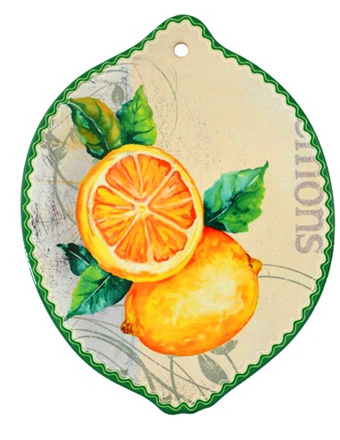 AZULEJO DECORATIVO LIMONES 18 X 23 CM