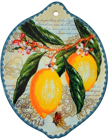 AZULEJO DECORATIVO LIMONES 18 X 23 CM