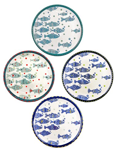 PLATO DE PIZZA 31CM PECES SURTIDOS
