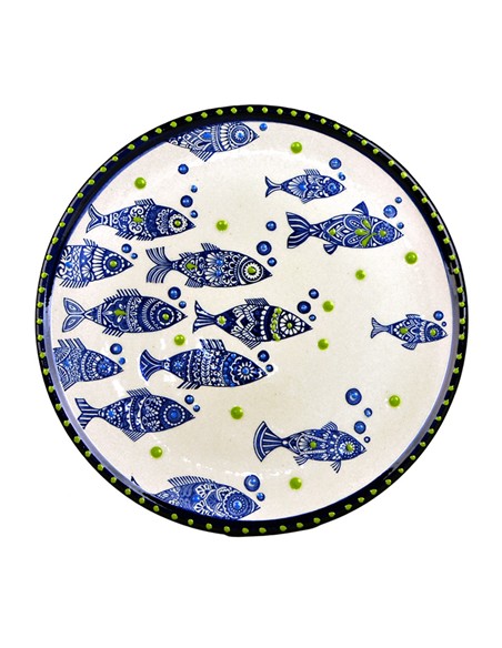PLATO DE PIZZA 31CM PECES SURTIDOS