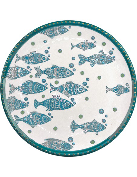 PLATO DE PIZZA 31CM PECES SURTIDOS